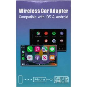 2026 Upgraded Wireless Carplay Adapter, 2 in 1 Duel Carplay & Android Auto Wireless Adapter, Mini Small Size AutoConnect, No Latency, Plug&Play, Car Play Dongle for iPhone and Android USB A/C