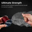 RUNCL PowerMono Fishing Line, Ice Monofilament Fishing Line 300/500/1000Yds - Ultimate Strength, Shock Absorber, Suspend in Water, Knot Friendly 3-35LB, Low & High-Vis Available, Gift Decoration