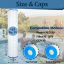 CCP520 Swimming Pool Filter Cartridges Replaces Unicel C-7472 Filbur FC-1978 FC-6475 Clean and Clear Plus 520 PCC130 817-0143 178585 4 X 125 Sq. Ft. L x OD: 32 1/16"x 7" 4 Pack