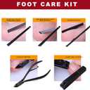 FANTEXY Nail Clippers Set, 19pcs Manicure Kit & Pedicure Set, Professional Toenail Clipper Cutters for Men and Women Nail Trimmer, Stainless Steel Nail Care Tools, Black