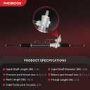 PHOBOOS Hydraulic Power Steering Rack and Pinion Assembly Compatible with Toyota Corolla 1993-2002 & Chevrolet Prizm 1998-2002 & Geo Prizm 1993-1997, New Unit, Ref. 26-1963 (Rack length: 46.44 inches)