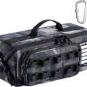 ROUGH ENOUGH Small Tool Bag Organizer Box Heavy Duty for Men Electrician Mechanic Technician Carpenter Outdoor Tactical Camp Enthusiast Camo Black