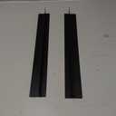 Stove Gap Covers 2PCS, Stove Gap Filler Stainless Steel,13.8'' to 27.5'' Adjustable Length,Range Trim Kit,Oven Stove Gap Guard Between Stovetop and Counter,Easy to Clean Heat Resistant, Black