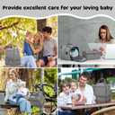 OCKLILY Pump Bag for Spectra S1 S2, Wearable Breast Pump Bags with Ice Pack, Pumping Bag with Waterproof Mat for Pump Accessories, Insulated Bottle Bags for Work Travel and Family, Grey