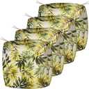Joramoy Patio Cushion Covers 22204 in - Waterproof Outdoor Seat Cushion Slipcovers Replacement Set of 4, Outdoor Chair Couch Cushion Covers for Patio Furniture with Zipper, Covers Only, Forest Leaf
