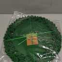 Noctiflorous Round Felt Placemats with Coasters Set of 6 Diameter 13 inch Non Slip Place Mats Heat Resistant Durable Tablemats Fall Table Decorations for Dining Table(Christmas Green, 6)