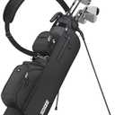 Findway 3 Way Small Golf Bag Lightweight Pitch and Putt Golf Bag with Stand, Adjustable Dual Straps, Golf Stand Bag for Extra Storage in a Smaller Size, Golf Gifts for Men and Women