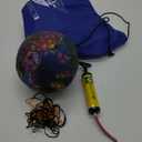 Soccer Ball, Holographic Reflective Glowing Soccer Ball for Men Women Training (Size 4 (with Pump), Multicolor)
