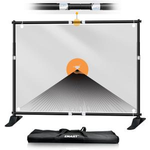 EMART 10x8 ft Heavy Duty Banner Stand Kit, Adjustable Frame for Step and Repeat Backdrops, Ideal for Photography, Trade Shows, and Photo Booths, 8x10 Ft