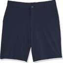 Izod Boys' School Uniform Flat Front Khaki Shorts, Moisture Wicking Performance Fabric, Wrinkle & Fade Resistant