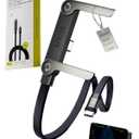240w Stand Data Cable Invisible Holder Flat Charger 2 in 1 USB-C Charge Case Charging Sideways Standing Mount Side Horizontal Foldable Fast 90 Degree Multiple Braided Cables(240w/C-C)