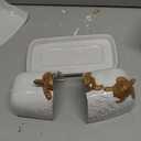 Turtle Stylish Ceramic Butter Dish Covered with Lid and Handle - Modern Countertop Butter Storage
