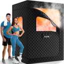X-Vcak Upgraded 2 Person Sauna, Portable Sauna with 5 Layer Waterproof, Portable Steam Sauna Tent with 2 Steamers, 2 Folding Chair, 71x 49x 36"
