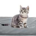 RIOGOO Pet Heating Pad, Upgraded Electric Dog Cat Heating Pad Indoor Waterproof, Auto Power Off (S 17.5"x 14", Grey)