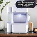GE Profile Opal 2.0 Ultra Nugget Ice Maker with .75 Gallon Side Tank and Scale Inhibiting Filter, Scoop Included, 38 lbs in 24 Hours, Pellet Ice Machine with WiFi & Smart Connected, Stone White