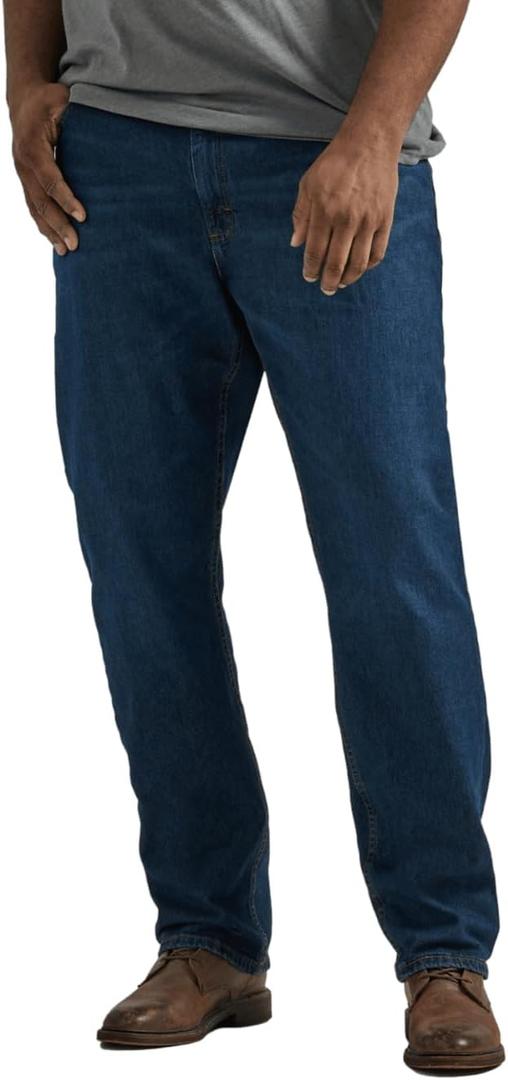 Lee Men's Big & Tall Legendary Relaxed Straight Jean, 44W x 32L