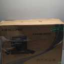 FIREGAS Range Hood 30 inch, 600 CFM Wall Mount Glass Kitchen Hood Ducted/Ductless Convertible with 3-Speed Fan, Screen Control, Time Setting, LED Lights, Black Painted Stainless Steel Vent Hood