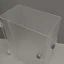 Wonderjune Clear Acrylic Locking Display Case with Keys Large Medication Lock Box Snack Fridge Lock Acrylic Figure Display Case Storage Box for Collectibles Figures Jewelry Toy(12.2" X 5.75" X 4.6")