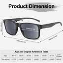 LADEESSE 3 Pack Bifocal Reading Sunglasses For Men/Women - Fashion UV400 Sunglasses With Readers Built In Sun Outdoor Protection1.75