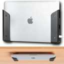 Under desk laptop mount,soft-protected edges, double-sided tape, 10 minutes install with this. Pair with our under desk laptop holder to hide laptop, router&cables ,keeping your desk clutter-free