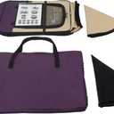 EliteField 2-Door Soft Pet Playpen, Exercise Pen, Multiple Sizes and Colors Available for Dogs, Cats and Other Pets (62" x 62" x 36"H, Purple+Beige)