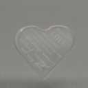 Jetec Bereavement Gift Acrylic Heart Sympathy Memorial Condolence Grief Gift for Loss of Loved One Remember Me Grieving Present for Men Women Remembrance Table Decor(6 x 6 x 0.6 Inch)