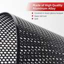 AggAuto Grill Mesh Insert Compatible With Jeep Wrangler JL & Jeep Gladiator 2019-2024, Black Aluminum Alloy Metal Front Grille Inserts Fit for Wrangler Accessories, Round Hole