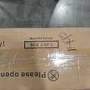 MXV 70'' Fireplace TV Stand, Farmhouse Entertainment Center with 3 Sided Glass TV Stand, Modern Media Console Table with Storage Drawers & Cabinets with LED Flame and Lights for Living Room, White