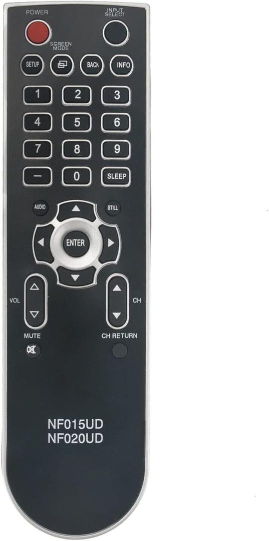 New NF015UD Replace Remote Compatible with Emerson Sylvania TV LC320SS9 LC320SS9A LC320SS9B LC320SSX LC321SS9 LC321SS9A LC321SS9B LC321SSX LC370SL8 LC370SS8 LC370SS8M NF020UD
