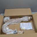 ALISADABOY Gold Farmhouse Chandelier Modern Candlestick Dining Chandelier Light Fixture Industrial 6 Light Pendant Lighting for Kitchen Living Room Bedroom Foyer Entrance Hallway Entryway