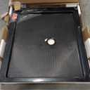 DreamLine SlimLine 36 in. D x 42 in. W x 2 3/4 in. H Center Drain Single Threshold Shower Base in Black, DLT-1136420-88