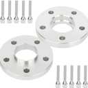 ECCPP 2PCS 5 Lug 20mm Hub Centric Wheel Spacers 5x112mm to 5x112mm 5 LUG fits for Mercedes Benz 2012-2014 SLK250| 2009-2011 SLK300| 2002-2004 SLK32 AMG 66.6mm W/10 Lug Bolts 12x1.5