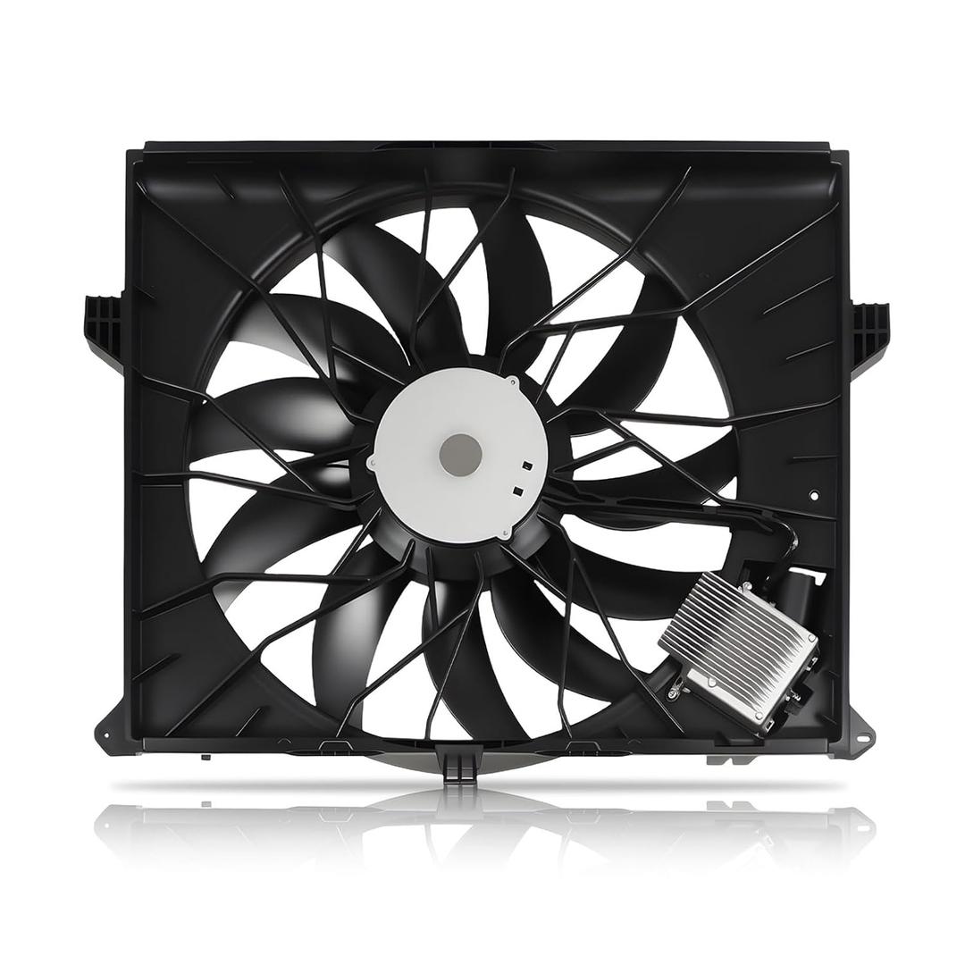 1645000093 Radiator Cooling Fan Assembly Compatible with GL320 GL350 GL500 GL550 ML320 ML350 ML550 2007-2012 3.0L 5.5L V6 V8 2125000493 674-50224