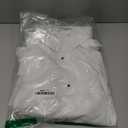 Men's Microfiber Tuxedo Dress Shirt Laydown Collar, Non Pleat (White, XL)