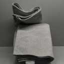 Area Rug 8x10 Washable Rugs Modern Abstract Area Rug Soft Non-Slip Non-Shedding Faux Wool Stain Resistant Floor Carpets for Living Room Bedroom Dining Room Kids Room Home Office (Grey and Black)