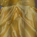 deamify Teen's Satin Strapless Corset Pleated Homecoming Dresses Tight Sexy 2026 Short Prom Dress DIN019 Size 2, Yellow