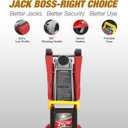 Jack Boss Floor Jack 2.5 Ton (5500 LBs) Hydraulic Low Profile Trolley Car Jack with Portable Storage Case, Lifting Range 3.5" to 14", Fit Use for Automotive Sedans, Red