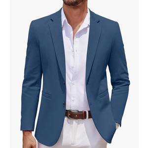 COOFANDY Men's Casual Knit Blazer Two Button Lightweight Sport Coats Suit Jacket XXL