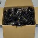 Outdoor Lights String Patio Outside - 100ft 30M LED Waterproof Light - Hanging Lighting ST38 Shatterproof Edison Bulb Deck Backyard Gazebo Balcony Party Bistro Cafe Pergola Garden Yard Porch Dimmable