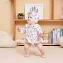 100% Organic Cotton 0-24 Months Long Sleeve Baby Romper