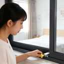 2 x Window Locks Window Stopper for Horizontal Sliding Windows Sliding Glass Door Lock with Keys Window Opening Control Device No Drill Easy Install