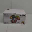 BUMET 16 cup glass bowl 850W Electric Food Processor, LED timer. 3-Tiered 6 Cutting Edges blade for mincing, chopping, Ideal as meat grinder, fresh vegetables chopper, pet food process in kitchen.