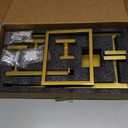 TQKAG 5-Piece Bathroom Accessories Set Brushed Gold Bathroom Hardware Set SUS304 Stainless Steel Classic Wall Mounted Towel Bar Sets 23.6" Towel Rack for Bathroom, Brushed Gold