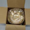 bUCLA 50Pack Gold Glitter Plastic Small Bowls - 8oz Disposable Ice Cream/Salsa/Dipping/Dessert/Sauce/Small Serving Bowls for Party