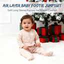 Minicoco Baby Footie Jumpsuit Lightly Thick Romper for 0-12 Months Winter