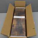 upsimples Floating Shelves for Wall, Wall Shelves for Decor Storage Set of 6, Wall Mounted Wood Shelf for Bedroom, Living Room, Bathroom, Kitchen, Picture Ledge Shelf, Brown (15.7in)