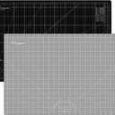 HEADLEY TOOLS 18" x 24" Thickened Self Healing Cutting Mat, A2 Rotary Cutting Sewing Mat for Crafts, Double Sided 5-Ply Table Cutting Board for Fabric Quilting Leather Arts Hobby Project, Grey/Black, 23.6"L x 17.7"W