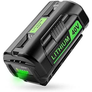Energup 40V OP4040 6.0Ah Replace for Ryobi 40V Battery, for 40Volt Power Tools OP4015 OP4026 OP40261 OP4030 OP4040 OP40401 OP4050 OP4060A RY40200 RY40403 RY40204 for 40Volt Ryobi Lithium Battery
