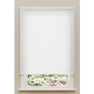 Vinyl Mini Blinds 1-inch Cordless Light Filtering Blind for Windows, 21.5"w x 36" h