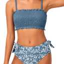 MIGU Girls Swimsuit Adjustable Straps Bathing Suits Bikini Sets with Chest Pad 2 Piece Swimwear for Girl Ages 13-14 Years